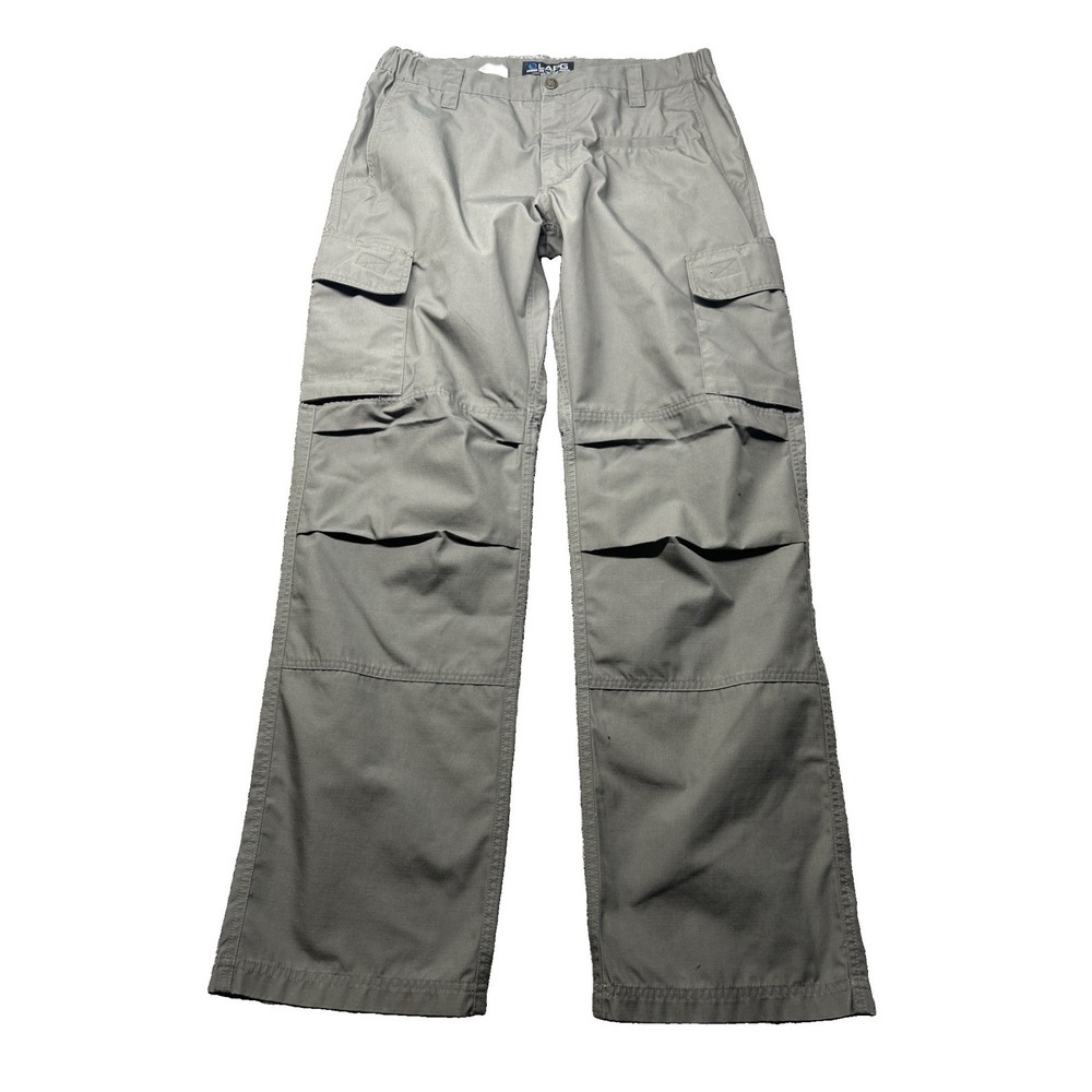 LAPG Urban Ops Tactical Cargo Pants Mens 34x33 Grey Ripstop CCP1017LRS